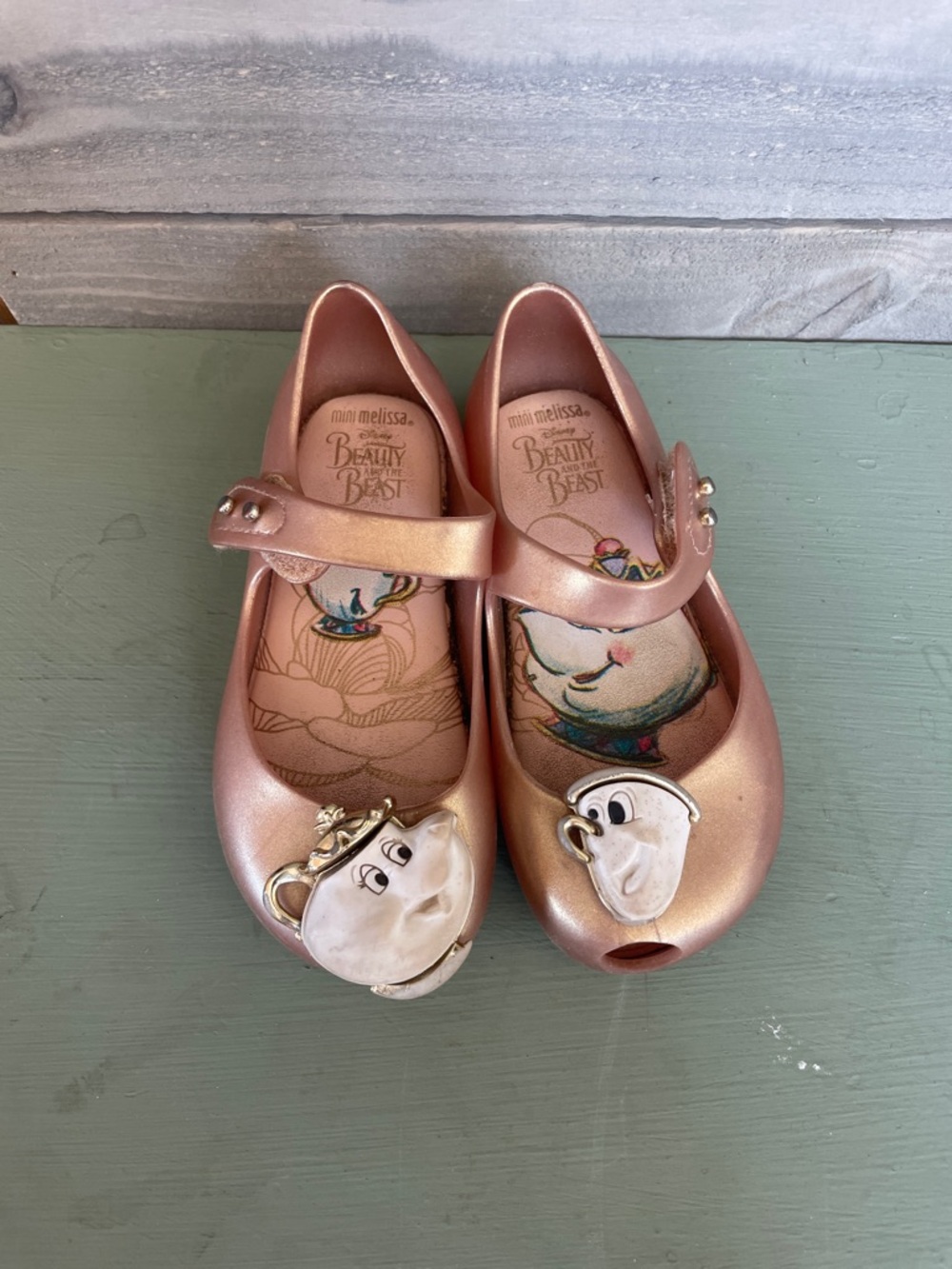 Mini Melissa Disney beauty and the beast shoes